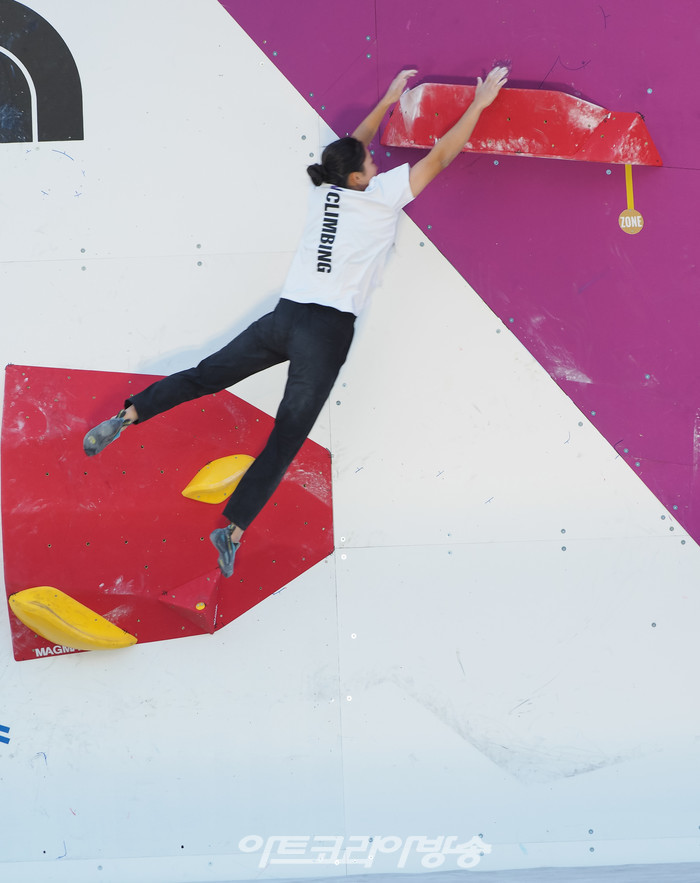 '제27회 노스페이스컵 전국 스포츠클라이밍대회(정지민) 2023.10.28 사진 ⓒ아트코리아방송 이용선 기자