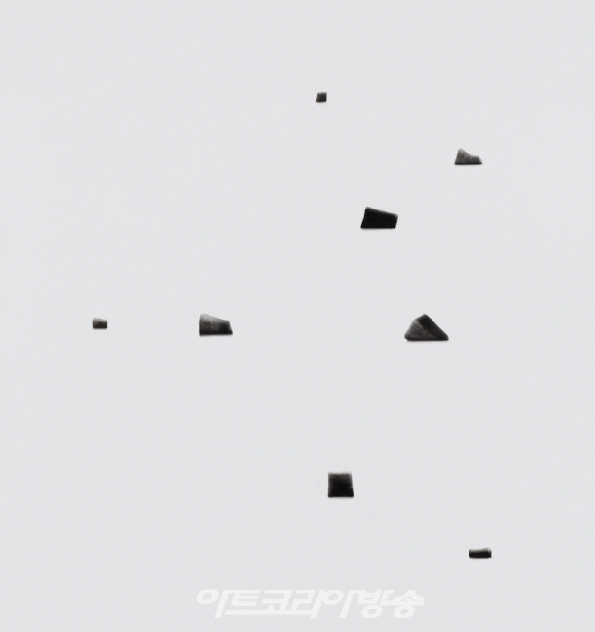 최준근, Sea, 2017, China ink on canvas, 150x150cm