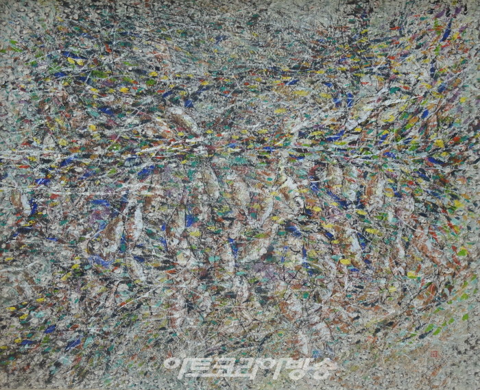 선학균, 풍어의 꿈, 140x175cm, 수묵채색, 2012