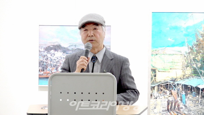 인천원로작가회 윤석 회장 인사말