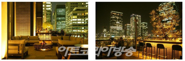 2023년 4월 리뉴얼한 ‘신마루 빌딩(新丸ビル)’ 7층에 있는 ‘마루노우치 하우스(丸の内ハウス)’의 테라스에서도 일루미네이션을 즐길 수 있다