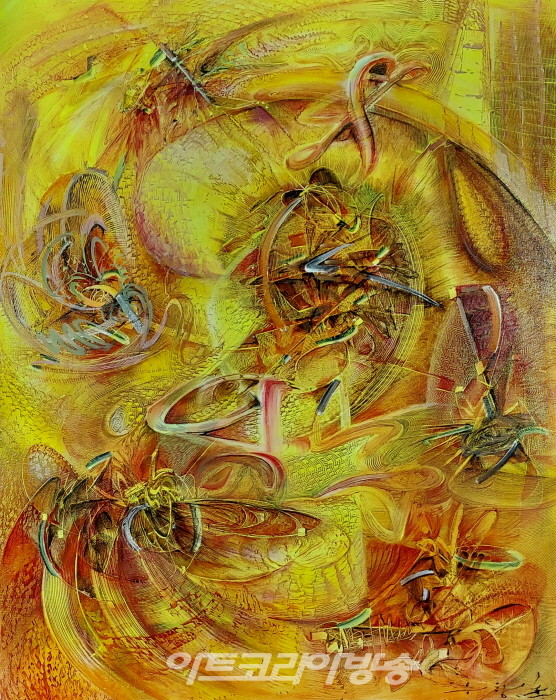 카오스,Oil on canvas, 90.9x72.7cm,2023