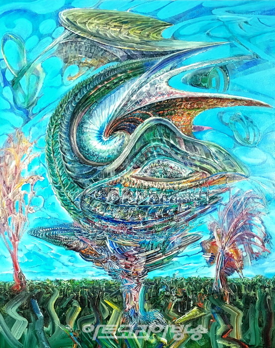 존재,Oil on canvas, 90.9x72.7cm,2023