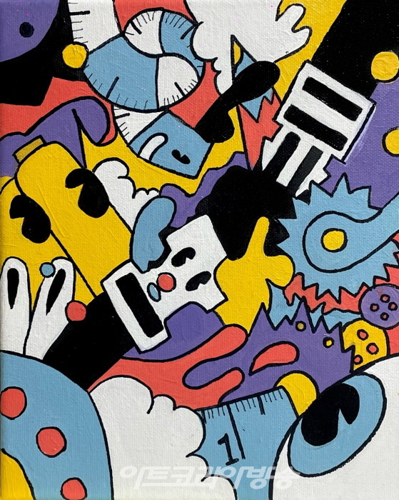 서지연_공구함 속 재료들_27x22_아크릴_2022