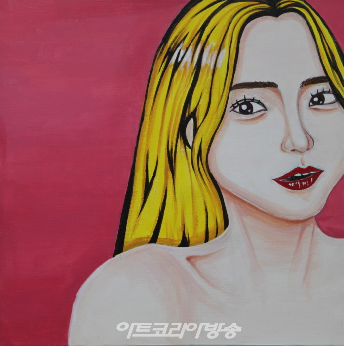 신해인, Hope, 45x45cm, 캔버스에 아크릴, 2022