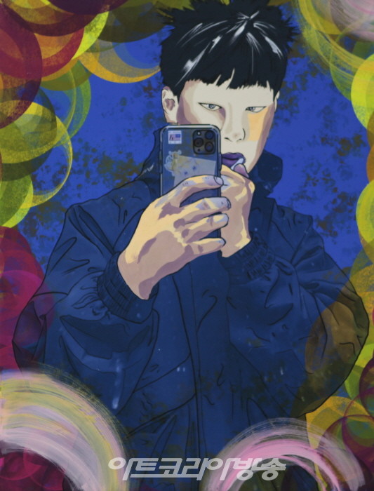 이도훈_셀픽 59.7x42.7 디지털프린트에 아크릴릭 2023