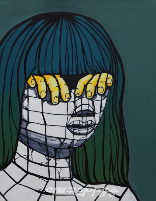 한예진_시선1 35x27.5cm 캔버스에 아크릴 2023