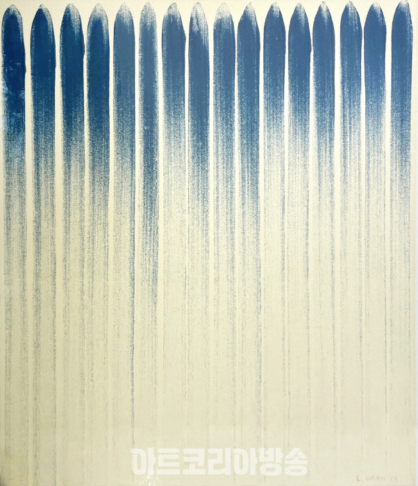 이우환 From Line No.790247 캔버스에 피그먼트 72.9×60.6cm 1979