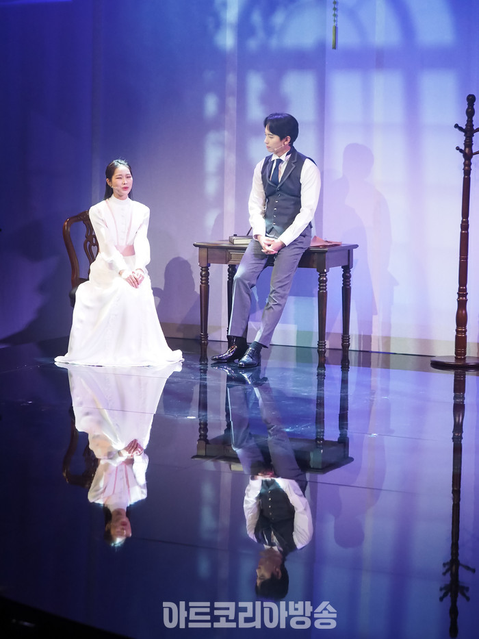 ​창작 뮤지컬 '리진: 빛의 여인' 프레스콜(리진 역 서이빈, 콜랭 역 김이삭) 2023.12.06 사진 ⓒ아트코리아방송 이용선 기자​