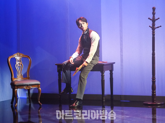 ​창작 뮤지컬 '리진: 빛의 여인' 프레스콜(콜랭 역 김이삭) 2023.12.06 사진 ⓒ아트코리아방송 이용선 기자​