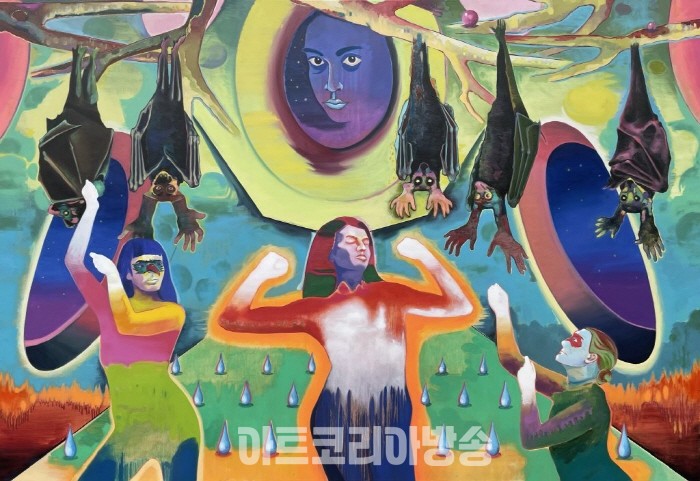 바심 매디, 스페이스 디스코는 언더그라운드(2023). 작가 및 석고 갤러리 제공.