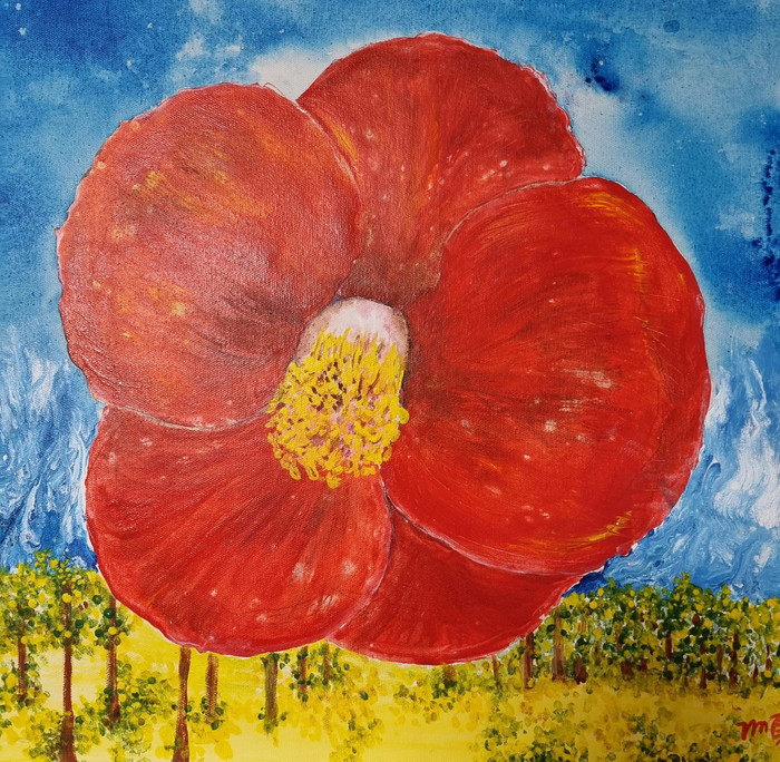 김미순, , 2022. Acrylic on canvas, 50cm x 50cm. (사진제공-AHAF2024조직위)