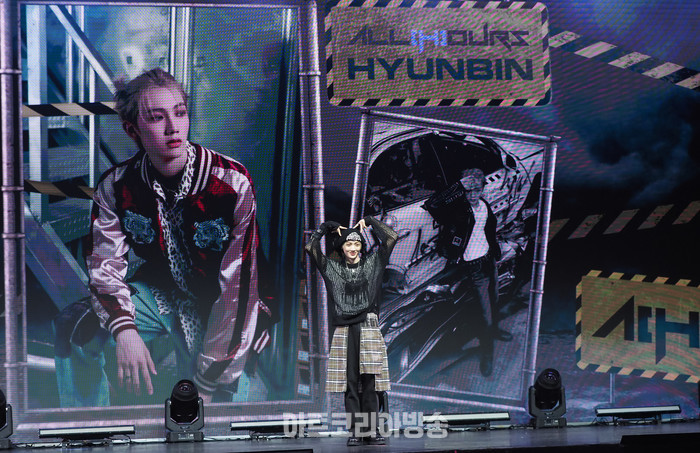 올아워즈 첫 번째 미니 앨범 '올아워즈'(ALL OURS) 데뷔 쇼케이스(현빈). 2024.01.10 사진 ⓒ아트코리아방송 이용선 기자​​