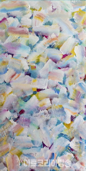 The light inside me  022088 Acrylic on canvas 120x60cm 2022