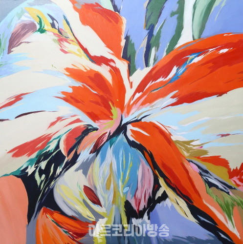 박민선, TABLEAU 1, Oil on canvas, 130.3x130.3cm, 2023