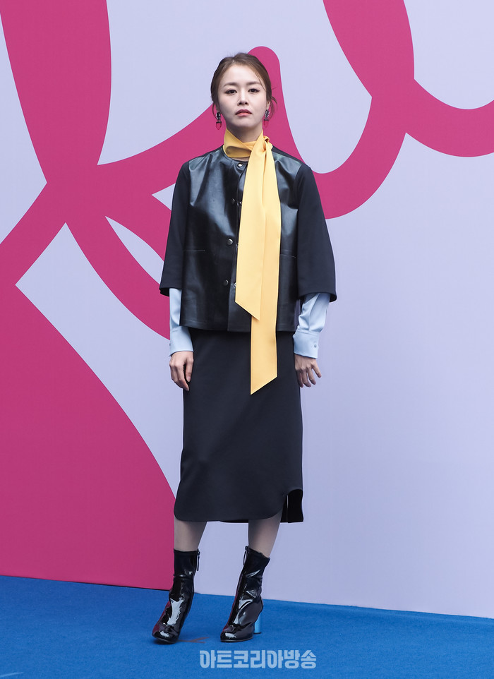 2024 F/W 서울패션위크 임선옥 디자이너의 브랜드 '파츠파츠'(partsparts) 포토월 (신미정 아나운서) 2024.02.03 사진 ⓒ아트코리아방송 이용선 기자