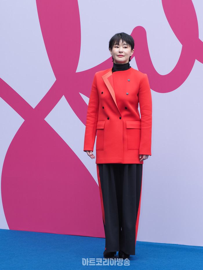 2024 F/W 서울패션위크 임선옥 디자이너의 브랜드 '파츠파츠'(partsparts) 포토월 (배우 예지원) 2024.02.03 사진 ⓒ아트코리아방송 이용선 기자