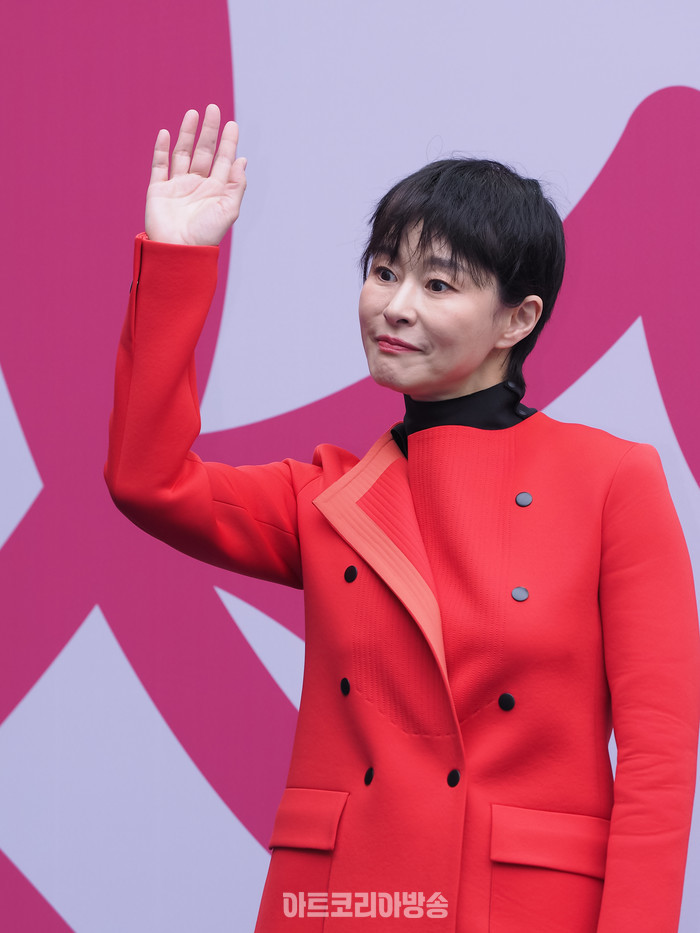 2024 F/W 서울패션위크 임선옥 디자이너의 브랜드 '파츠파츠'(partsparts) 포토월 (배우 예지원) 2024.02.03 사진 ⓒ아트코리아방송 이용선 기자