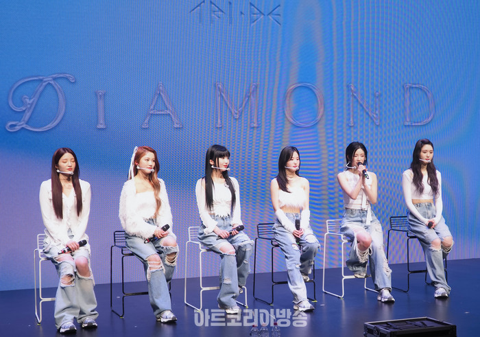 트라이비 네 번째 싱글 '다이아몬드'(Diamond) 발매 기념 쇼케이스. 2024.02.20 사진 ⓒ아트코리아방송 이용선 기자