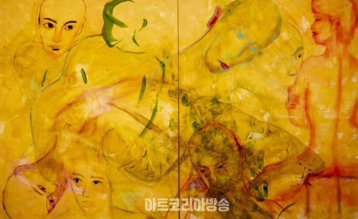 12 LOOKS, 2023, ACRYLIC ON CANVAS, 91x73cm