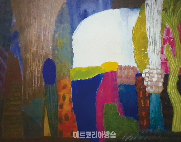최지현. 자연으로부터. 162.2x130.3cm. Acrylic on canvas. 2021