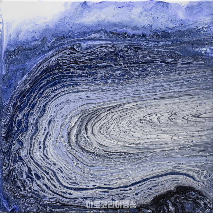 김연식, 파동과 입자의 드라이브, Acrylic on canvas, 45.5x45.5cm