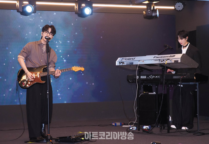 신예 2인조 밴드 NND(엔엔디 / 데인, 영준) 데뷔 앨범 '원더, 아이'(Wonder, I) 쇼케이스. 2024.03.15 사진 ⓒ아트코리아방송 이용선 기자
