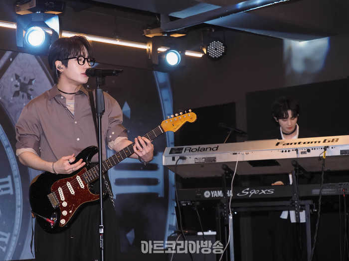 신예 2인조 밴드 NND(엔엔디 / 데인, 영준) 데뷔 앨범 '원더, 아이'(Wonder, I) 쇼케이스. 2024.03.15 사진 ⓒ아트코리아방송 이용선 기자