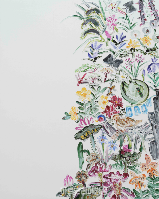 Kim Chong Hak, Untitled, 2023, Acrylic on canvas, 100 × 80.3 cm