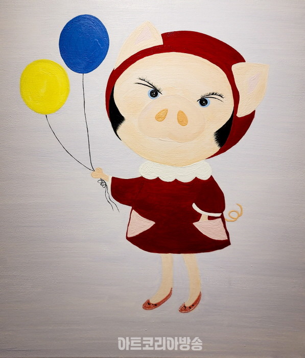 아트달콤전 전시작품-이유림-행복하면 돼지