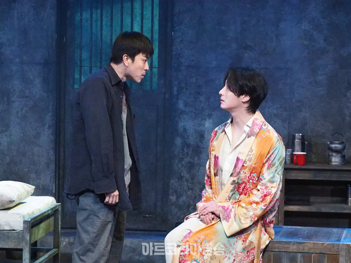 연극 '거미여인의 키스' 프레스콜(몰리나 역 정일우, 발렌틴 역 박정복) 2024.02.02 사진 ⓒ아트코리아방송 이용선 기자