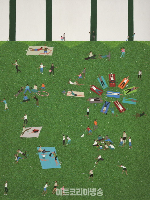 휴식 4, 200x150cm, Acrylic on Canvas, 2024