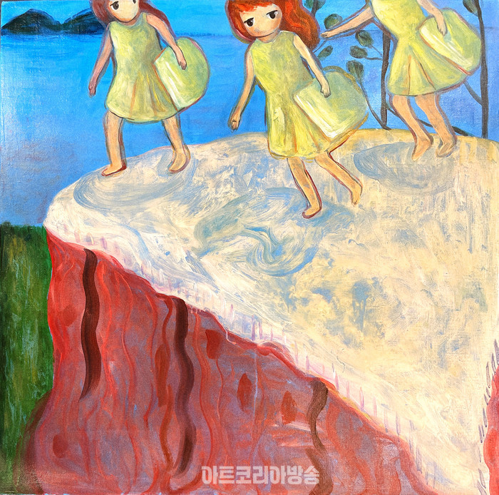 김아름 Sweet march 65X 65 Acrylic on canvas 2024