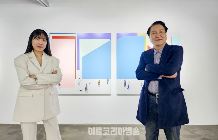 김보민 작가과 김종근 미술평론가