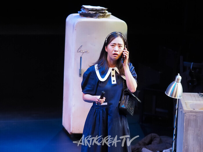 연극 '실종법칙' 프레스콜(유영 역 노수산나) 2024.04.16 사진 ⓒ아트코리아방송 이용선 기자​