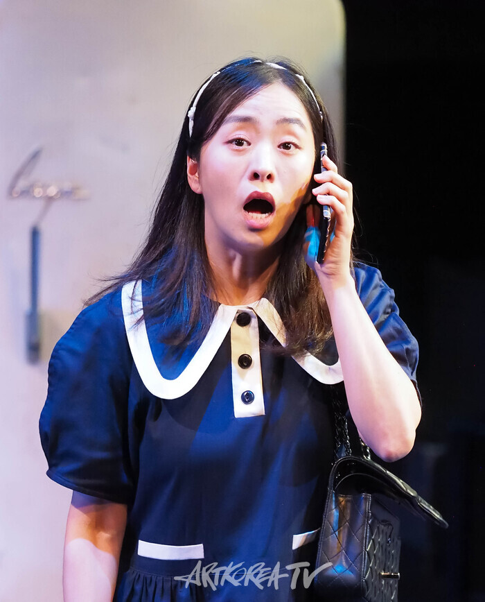 연극 '실종법칙' 프레스콜(유영 역 노수산나) 2024.04.16 사진 ⓒ아트코리아방송 이용선 기자​