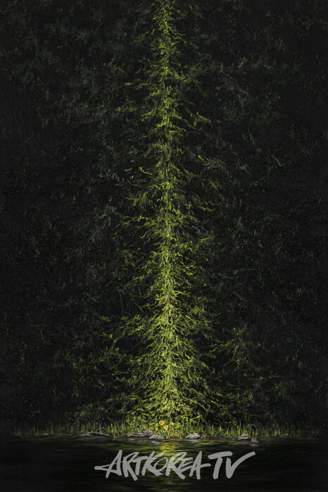 김춘재, Tiny wood , 90.9X60.6cm, oil on canvas, 2023