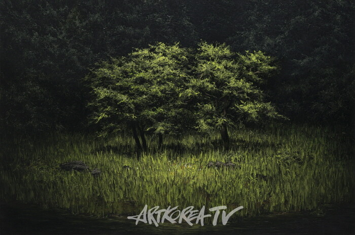 김춘재, Tiny wood, 60.6X90.9cm, oil on canva, 2023