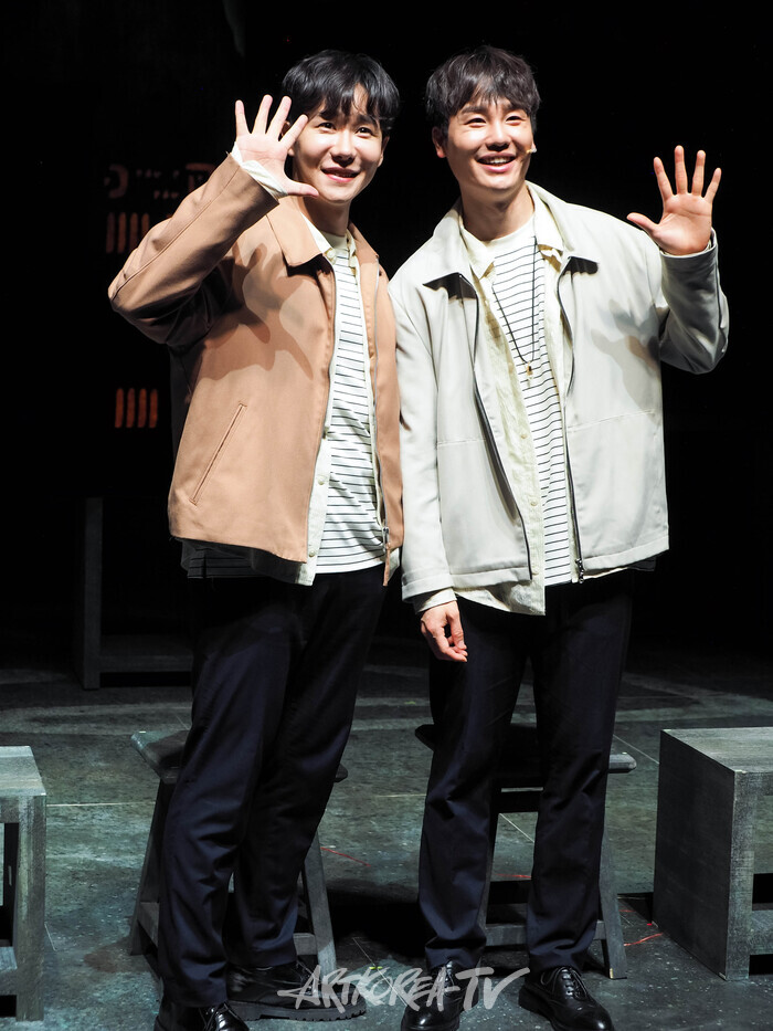 서울시뮤지컬단 창작뮤지컬 '더 트라이브'(THE TRIBE) 프레스콜(강찬, 김범준). 2024.04.19 사진 ⓒ아트코리아방송 이용선 기자​