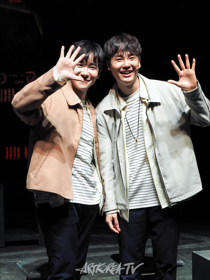 서울시뮤지컬단 창작뮤지컬 '더 트라이브'(THE TRIBE) 프레스콜(강찬, 김범준). 2024.04.19 사진 ⓒ아트코리아방송 이용선 기자​