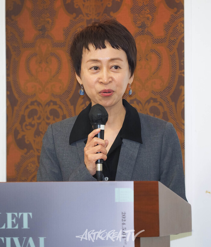 '2024 제14회 대한민국발레축제' 기자간담회(임소영 사무국장) 2024.04.30 사진 ⓒ아트코리아방송 이용선 기자