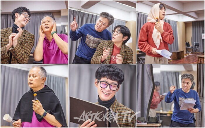 연극 '웃음의 대학' 연습 장면. 제공 연극열전