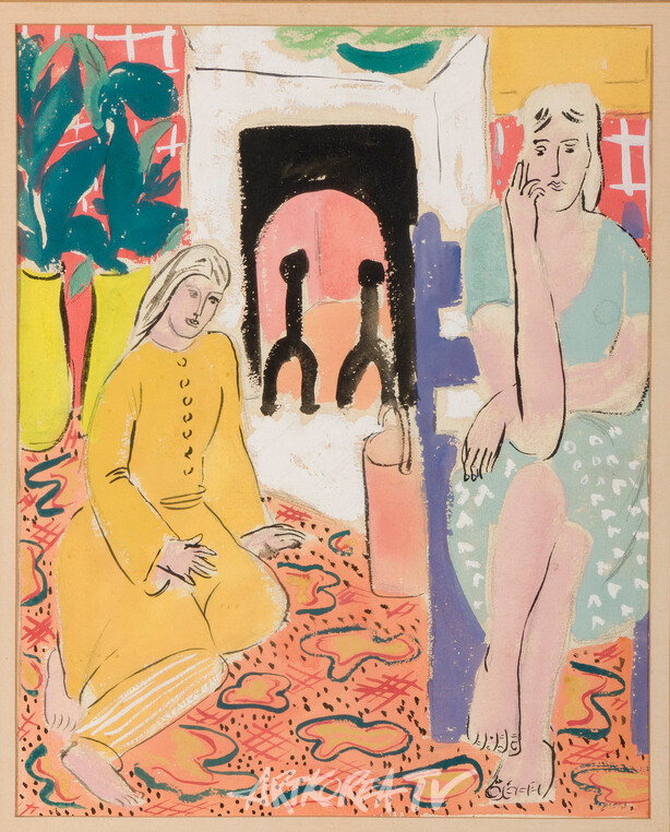 인테리어(벽난로) , 1947