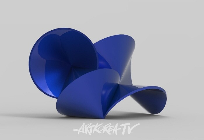 Point-Blue Space. PLA. 36x24x26cm. 2018