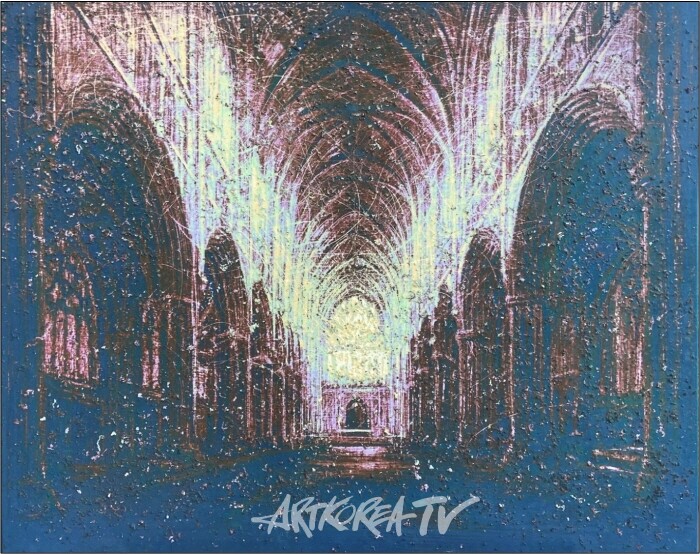 Voyage immobile 23-IX. 91x72.7cm. Acrylic. 2023