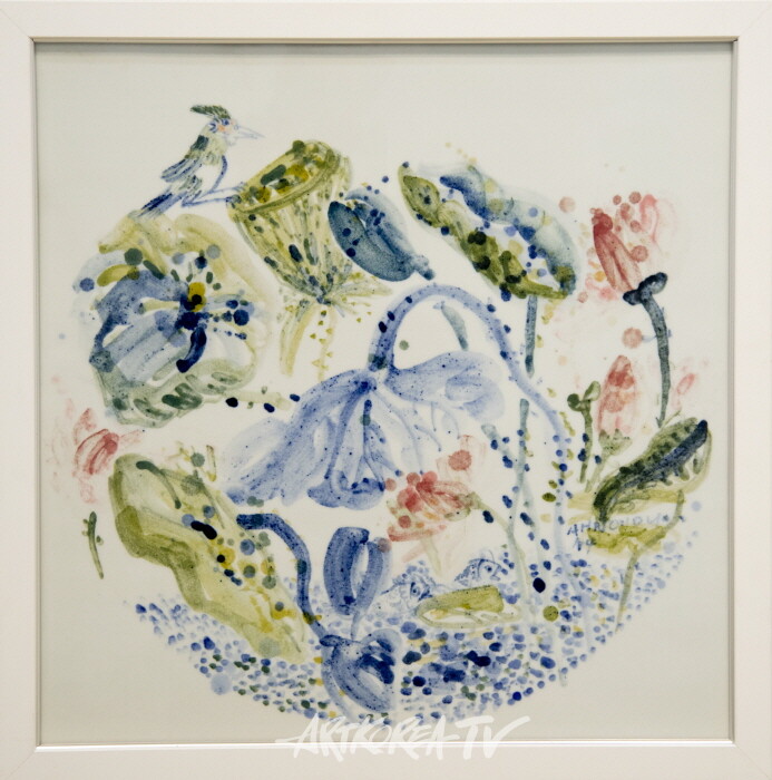 안영나 한국화 'Flower No Flower-황금시대' 개인전