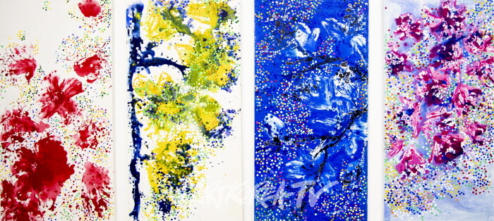 안영나 한국화 'Flower No Flower-황금시대' 개인전