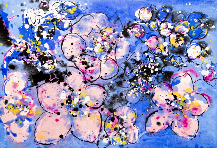 안영나 한국화 'Flower No Flower-황금시대' 개인전