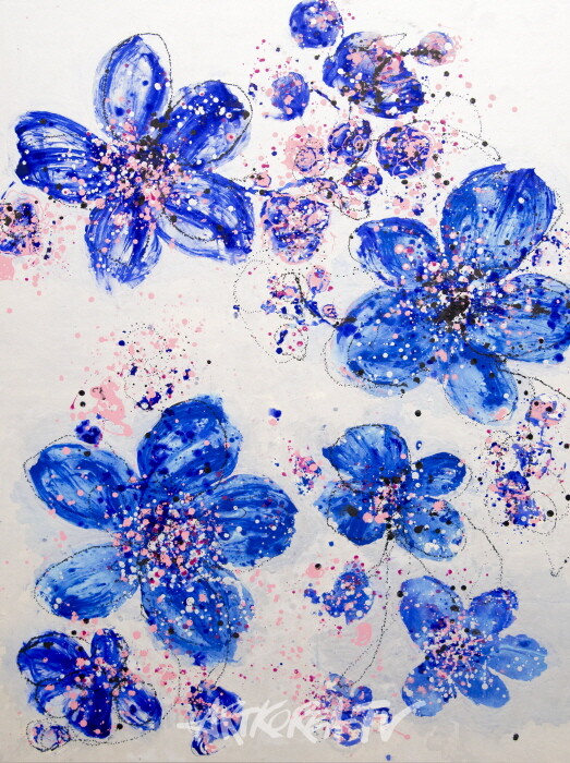 안영나 한국화 'Flower No Flower-황금시대' 개인전