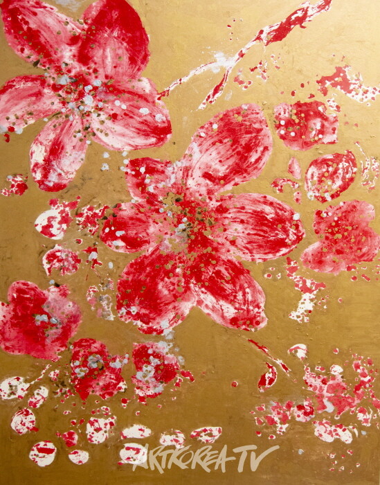 안영나 한국화 'Flower No Flower-황금시대' 개인전